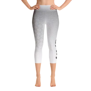 -Grey Scale- Yoga Capri Leggings