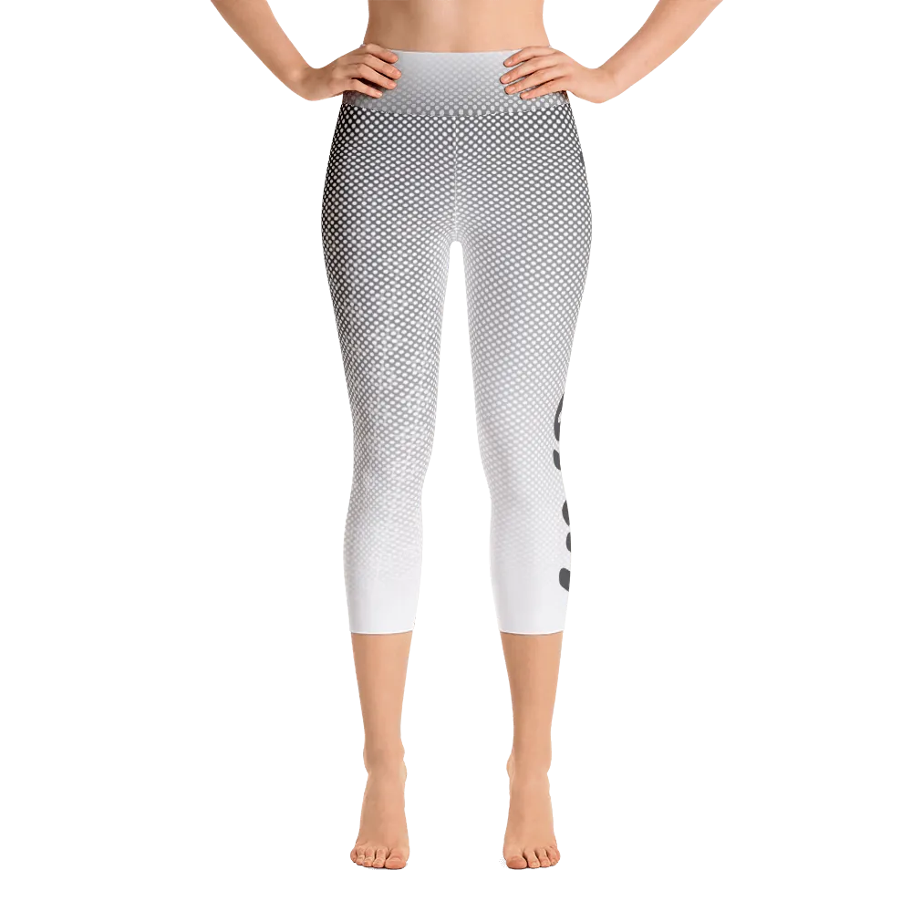 -Grey Scale- Yoga Capri Leggings