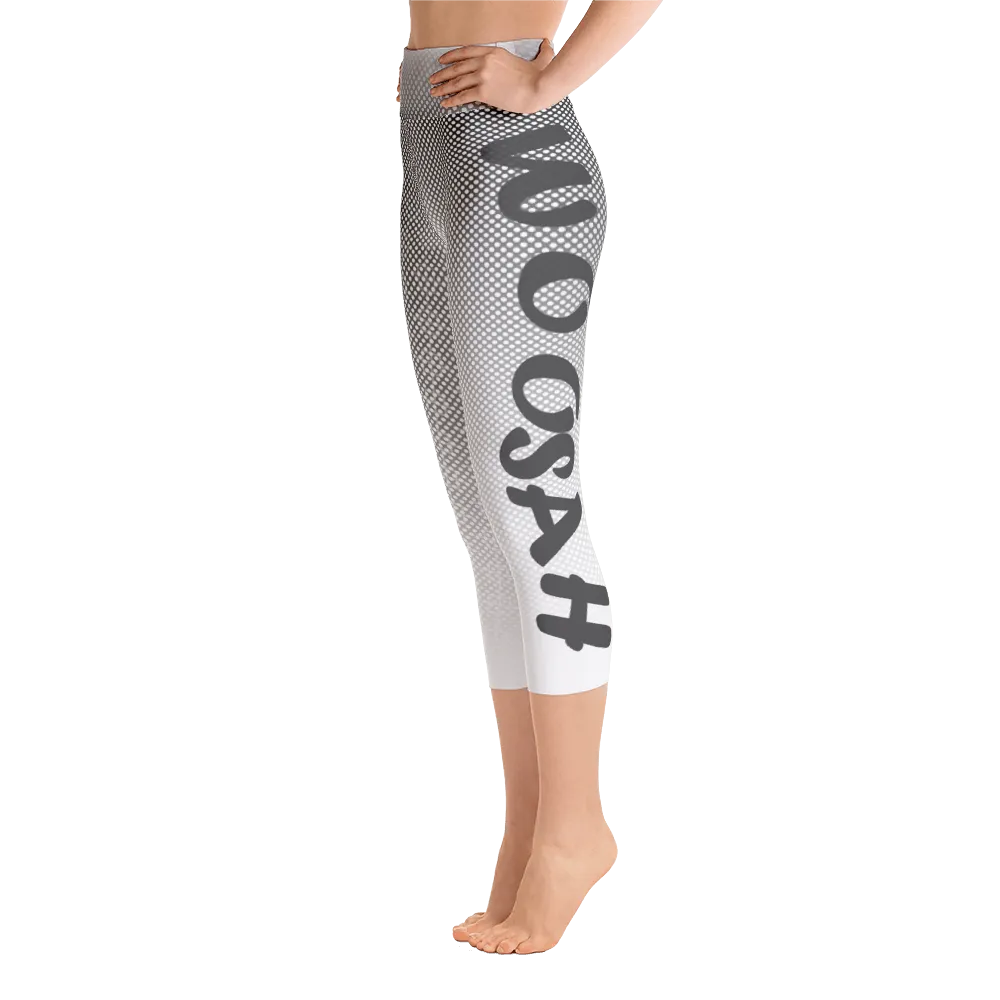 -Grey Scale- Yoga Capri Leggings