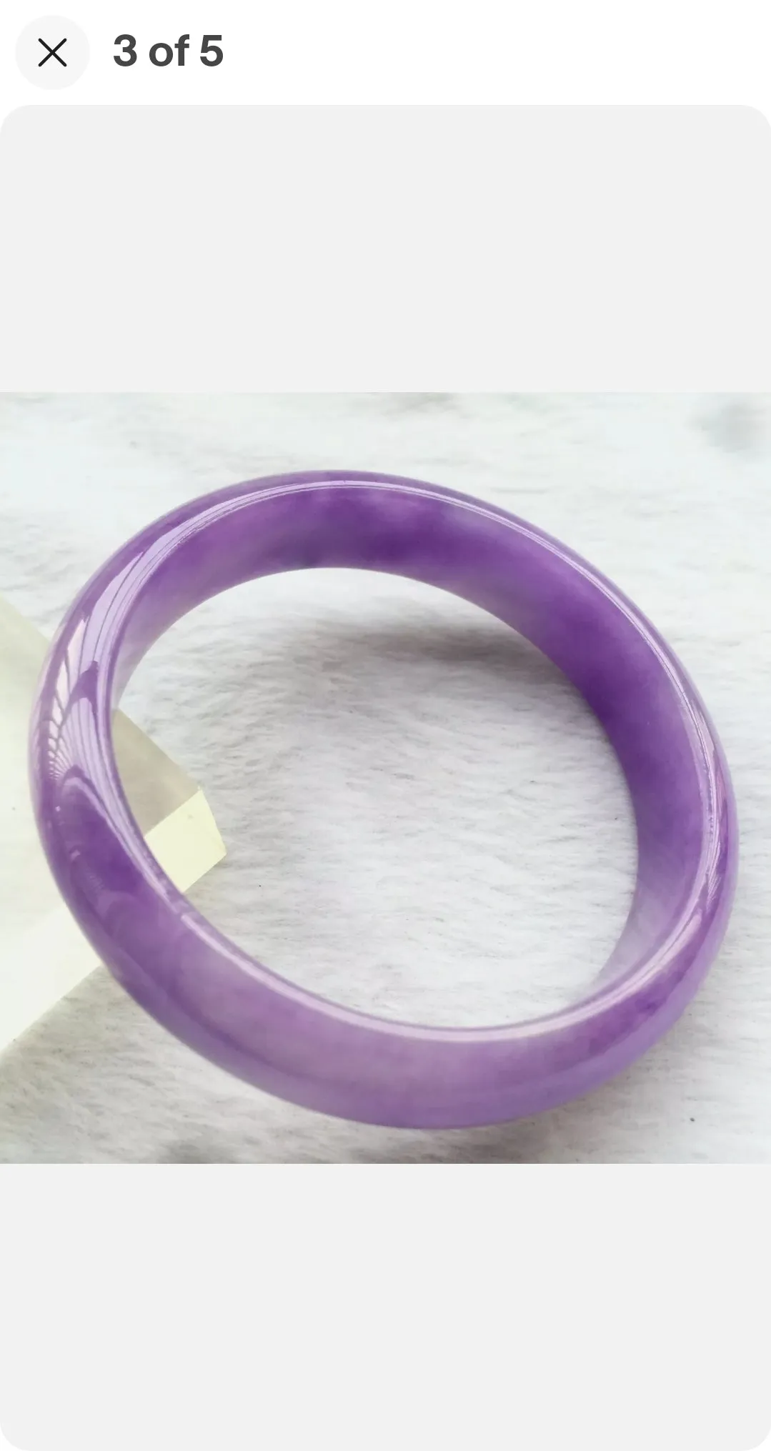 10% OFF- 57/58/59mm Certified Natural Lavender Jadeite Emerald A*Jade HandCarved Lucky Bracelet Bangle F123