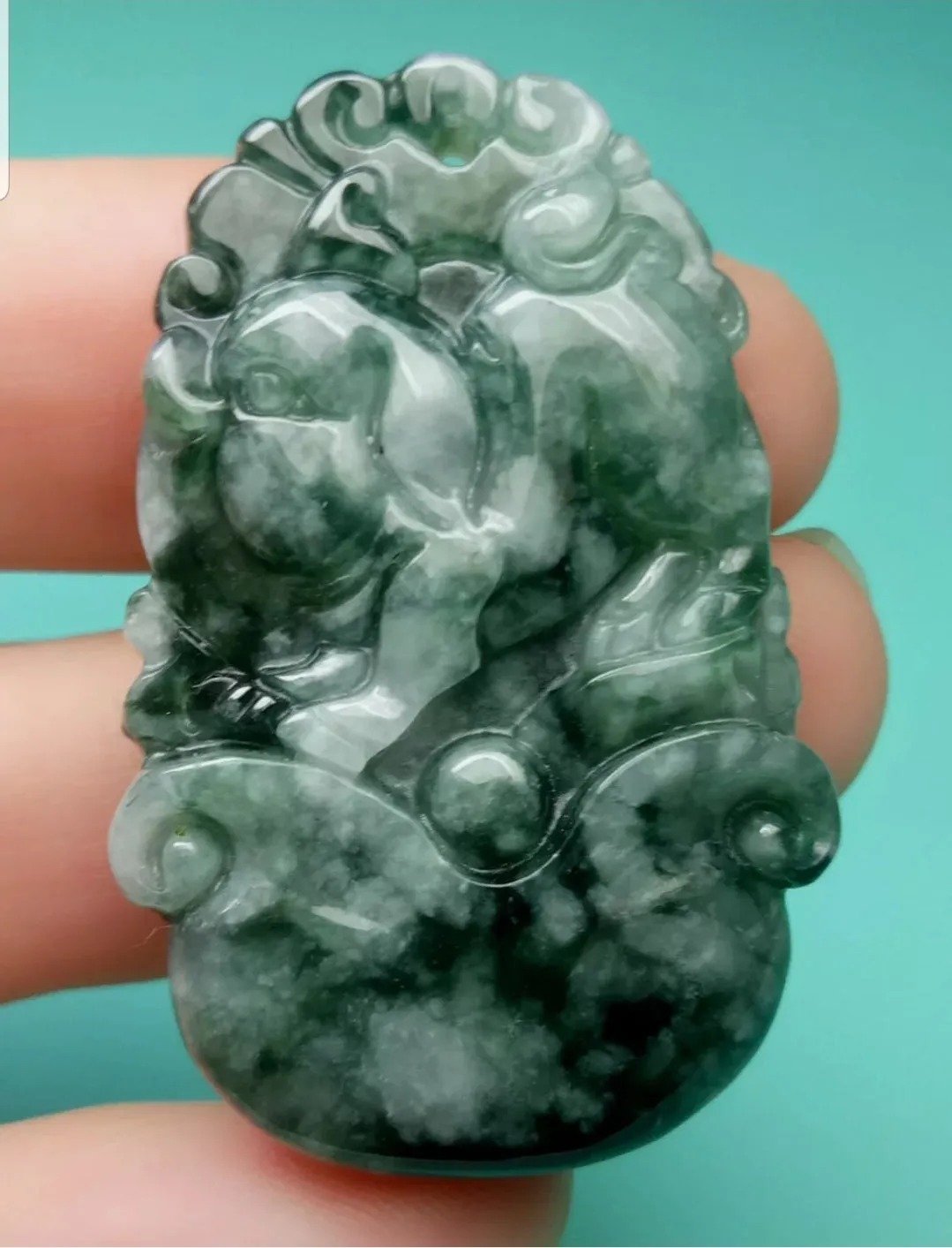 10% OFF- Certified Natural Jadeite Emerald A*Jade HandCarved Lucky Pig YuanBao Pendant A