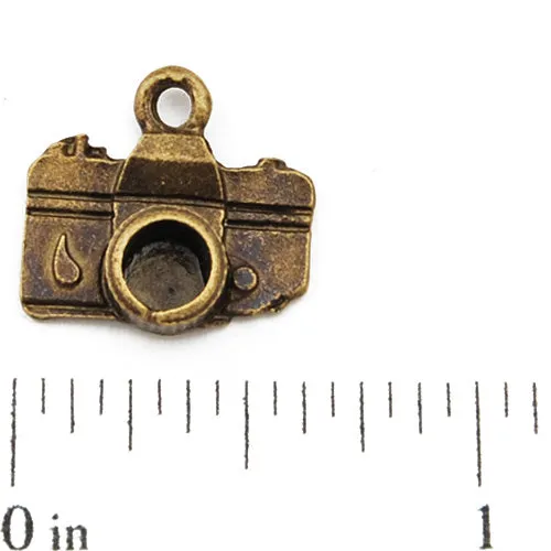 15*14mm Vintage antique bronze Zinc alloy Charms,camera,sold 200 pcs per pkg