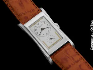1930's Swiss Favre-Leuba Prince Brancard (Rolex) Style Mens Vintage Silver Watch - Doctor's Watch