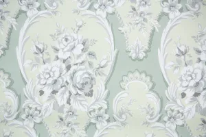 1950s Floral Vintage Wallpaper