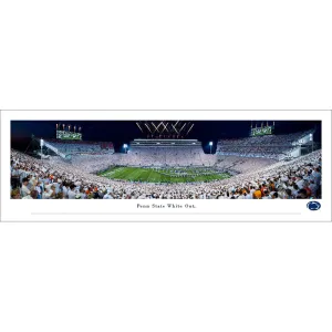 2021 Beaver Stadium "Runout" White Out Rolled Poster
