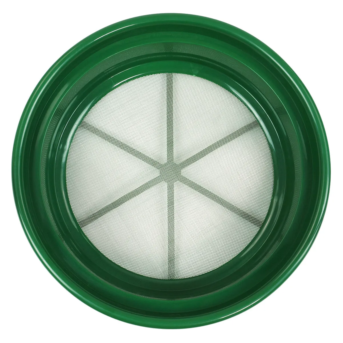 3 pc Green Plastic Gold Sifting Pan Classifier Stackable Mesh Size