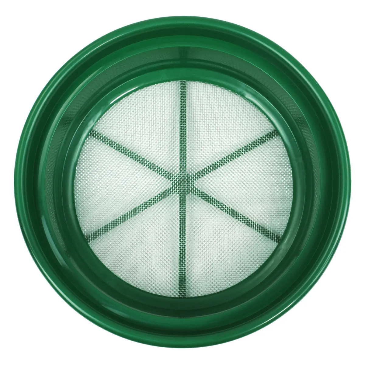 3 pc Green Plastic Gold Sifting Pan Classifier Stackable Mesh Size