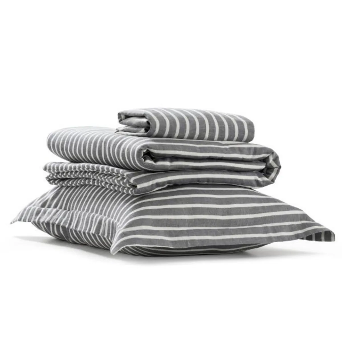 3 piece Crib Set - Dark Navy Breton Stripe