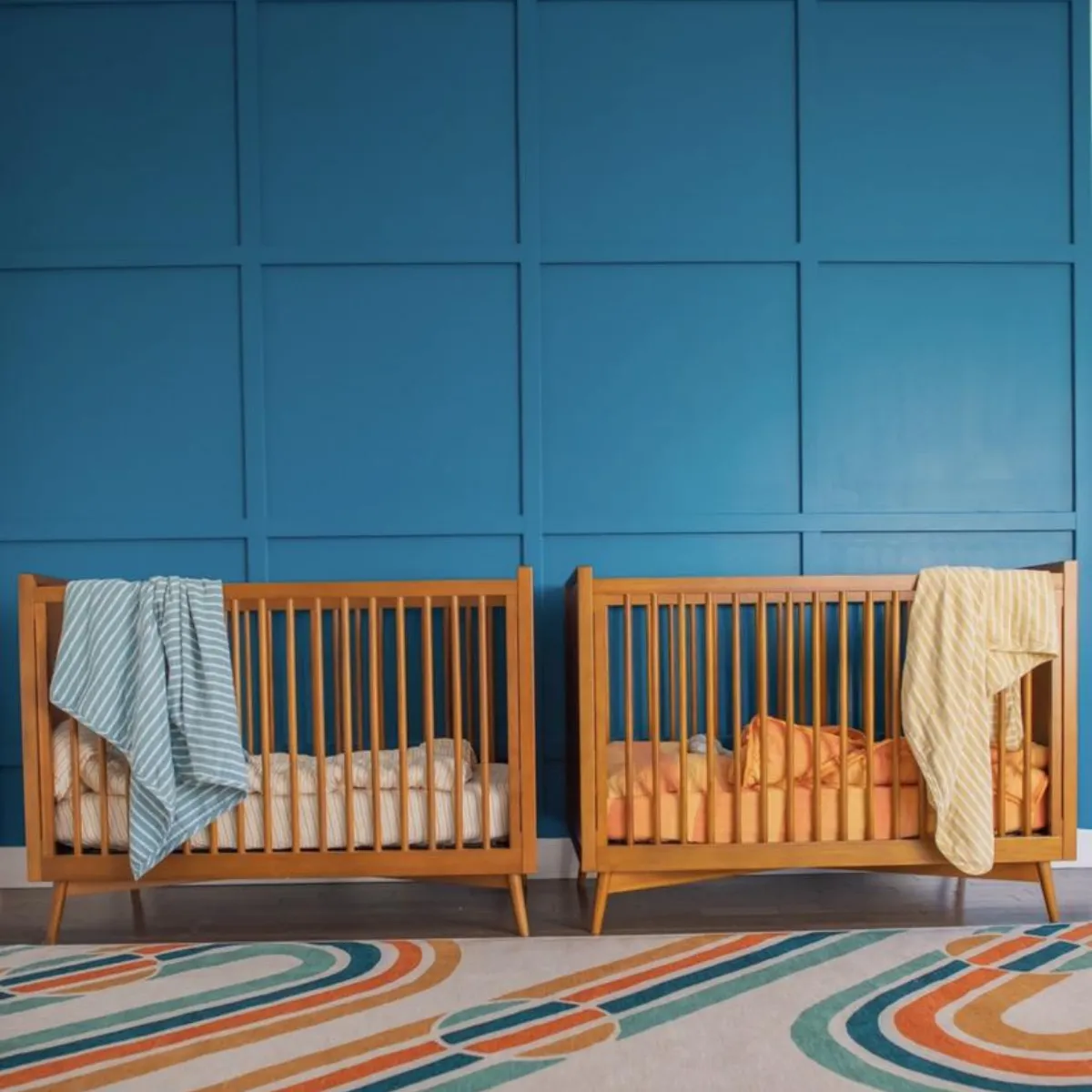 3 Piece Crib Set - Golden Child Pinstripe