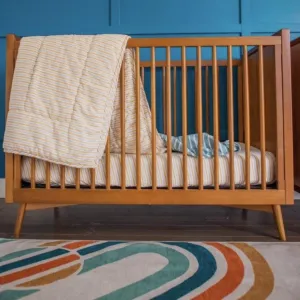 3 Piece Crib Set - Golden Child Pinstripe