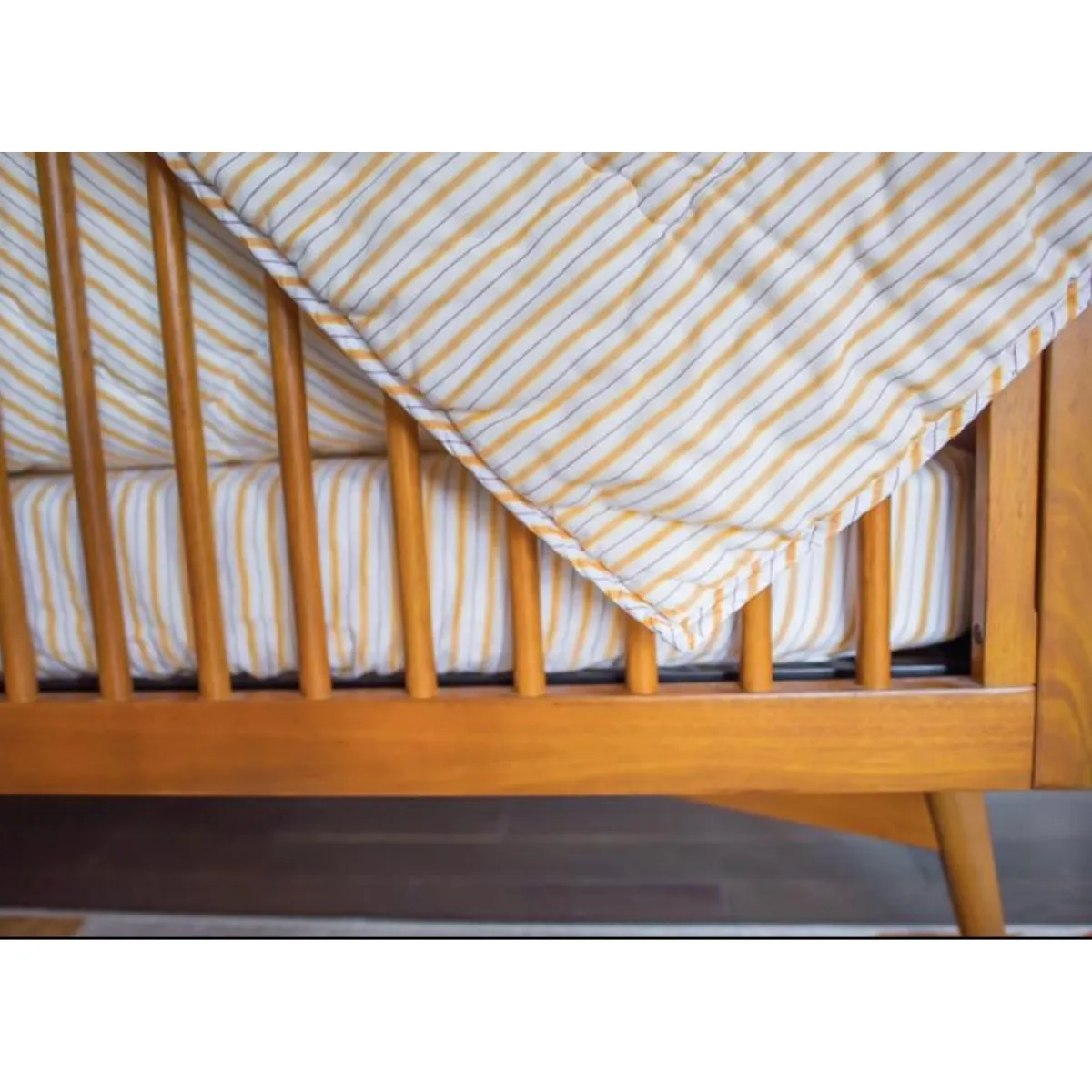 3 Piece Crib Set - Golden Child Pinstripe
