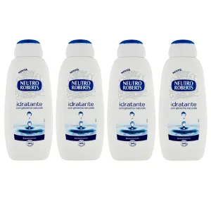 4x Neutro Roberts Bagnodoccia Idratante Feuchtigkeitsspendendes Duschgel 450 ml