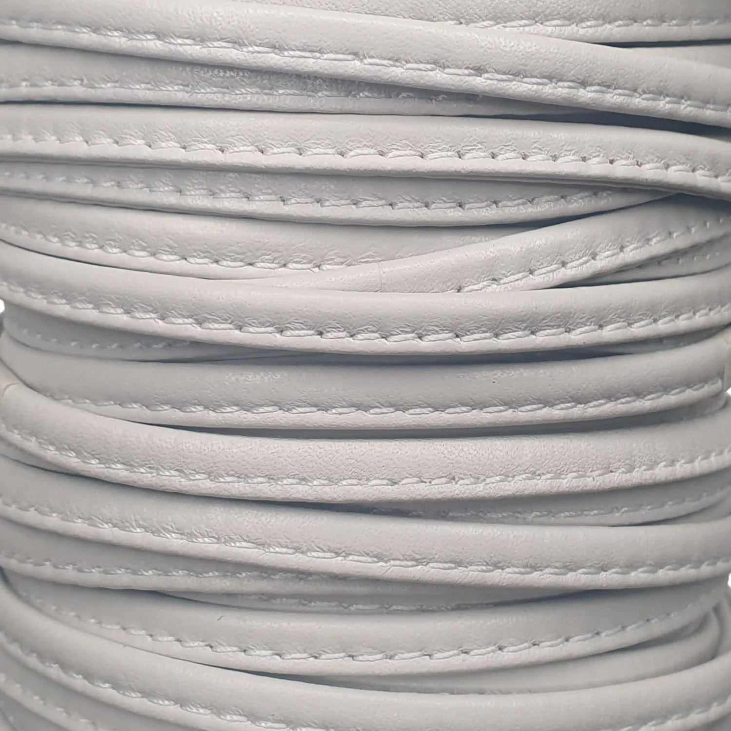 6 MM 1/8" STITCHED TUBE LIGHT GREY (10 YARDS)