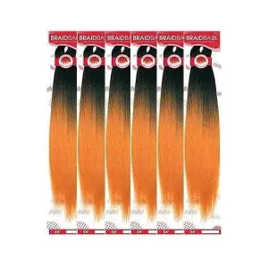[6 Pack Deal] Outre Synthetic Pre Stretched Braid - BABE 54"