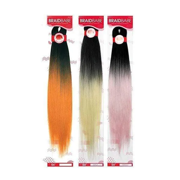 [6 Pack Deal] Outre Synthetic Pre Stretched Braid - BABE 54"