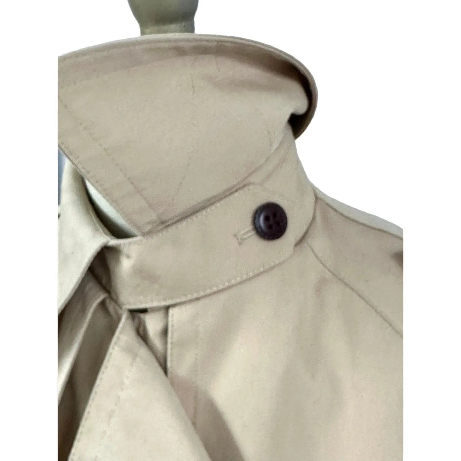 70s VTG Etienne Aigner Trench Coat Double Breasted Fully Lined Belted  Womens L