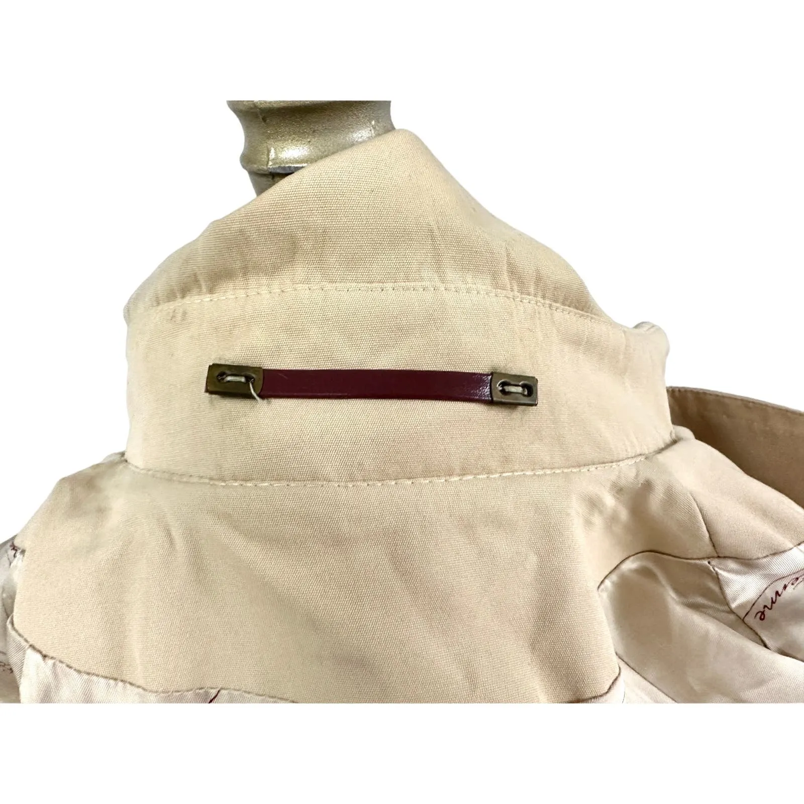 70s VTG Etienne Aigner Trench Coat Double Breasted Fully Lined Belted  Womens L
