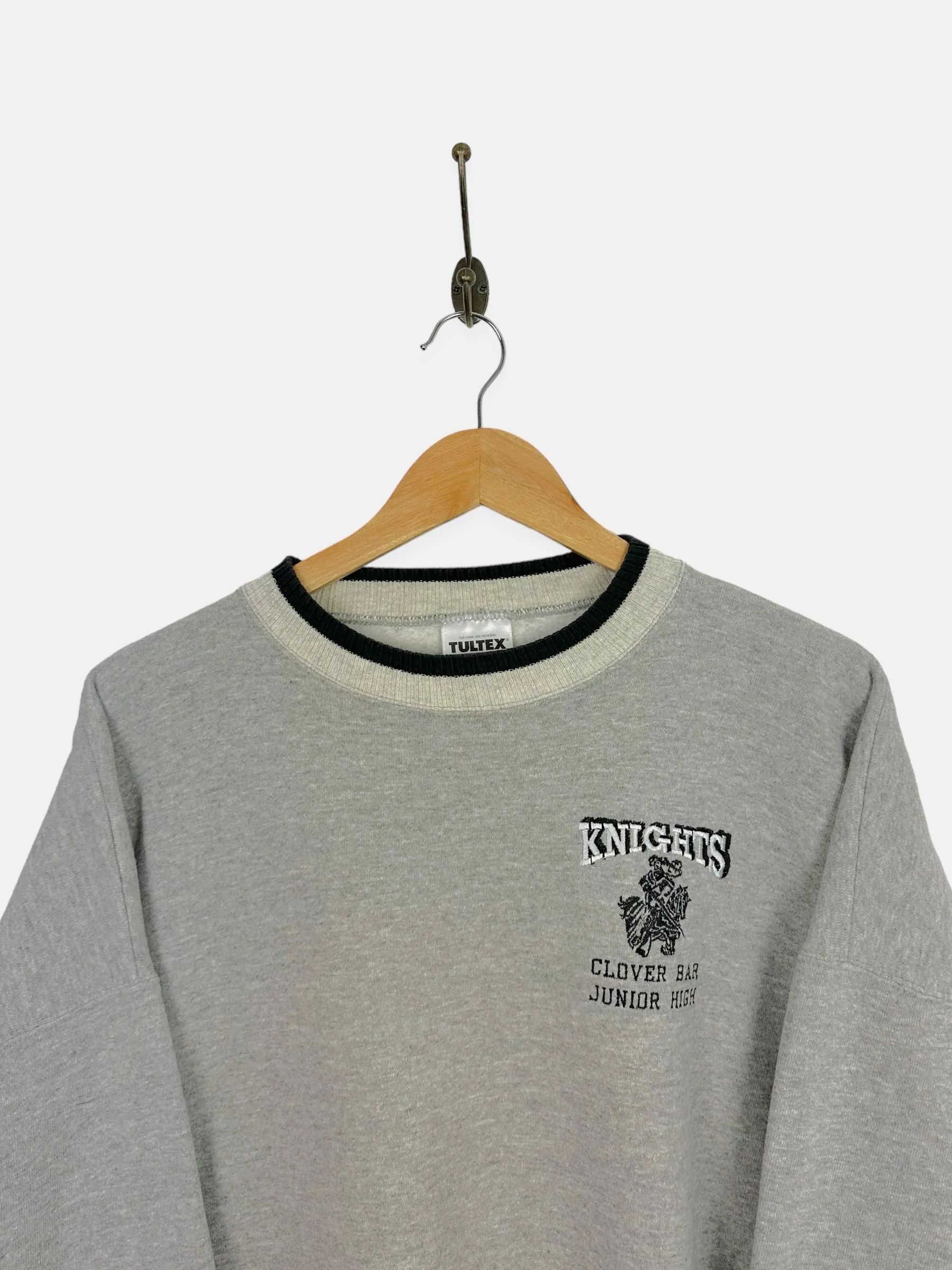 90's Knights Clover Bar Embroidered Vintage Sweatshirt Size M