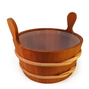 9L Cedar Bucket with Plastic Insert