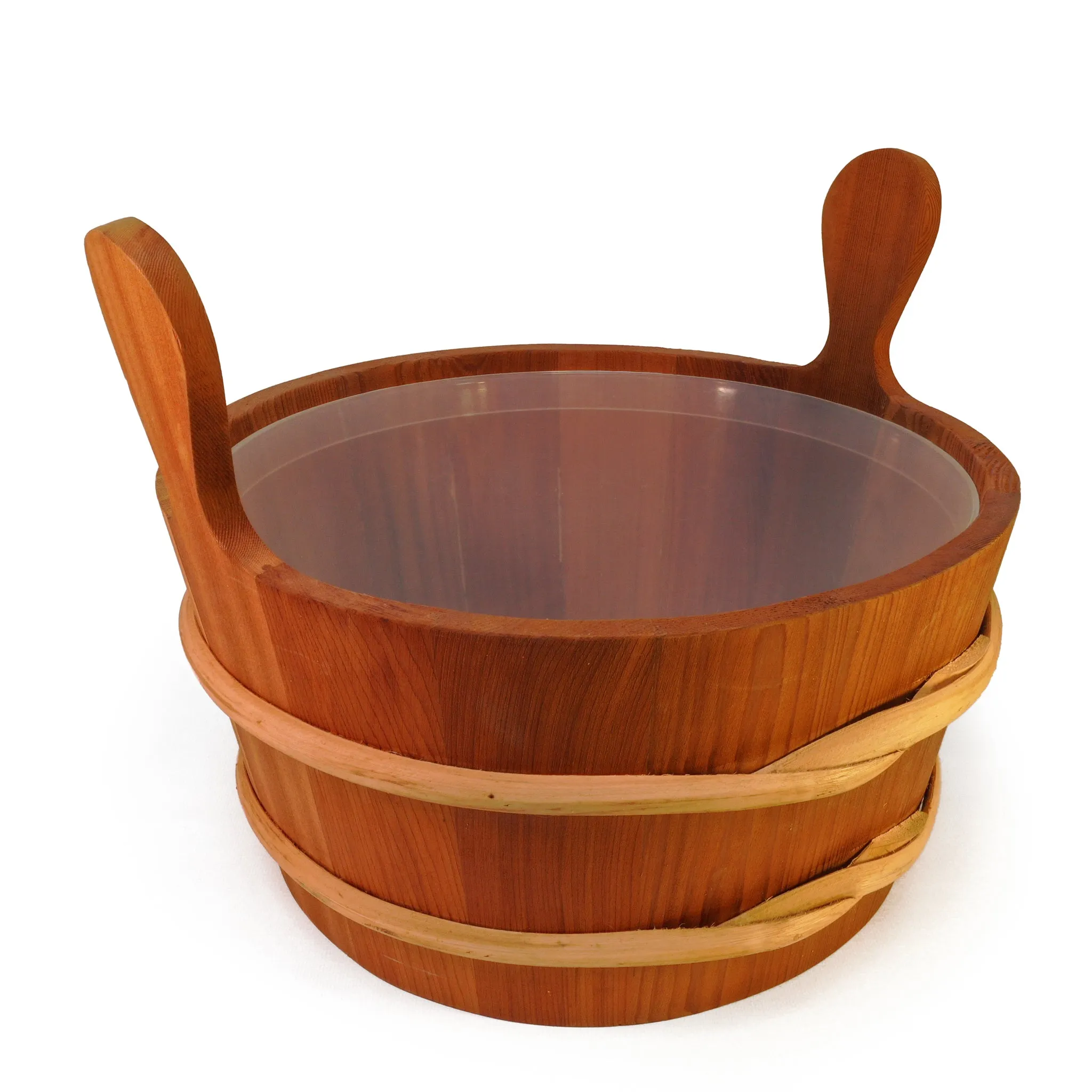 9L Cedar Bucket with Plastic Insert