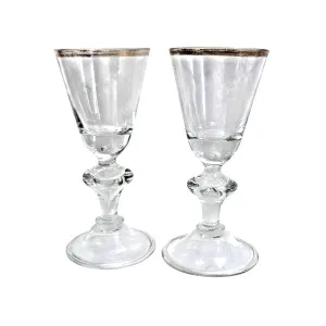 A pair of Lauenstein wine glasses