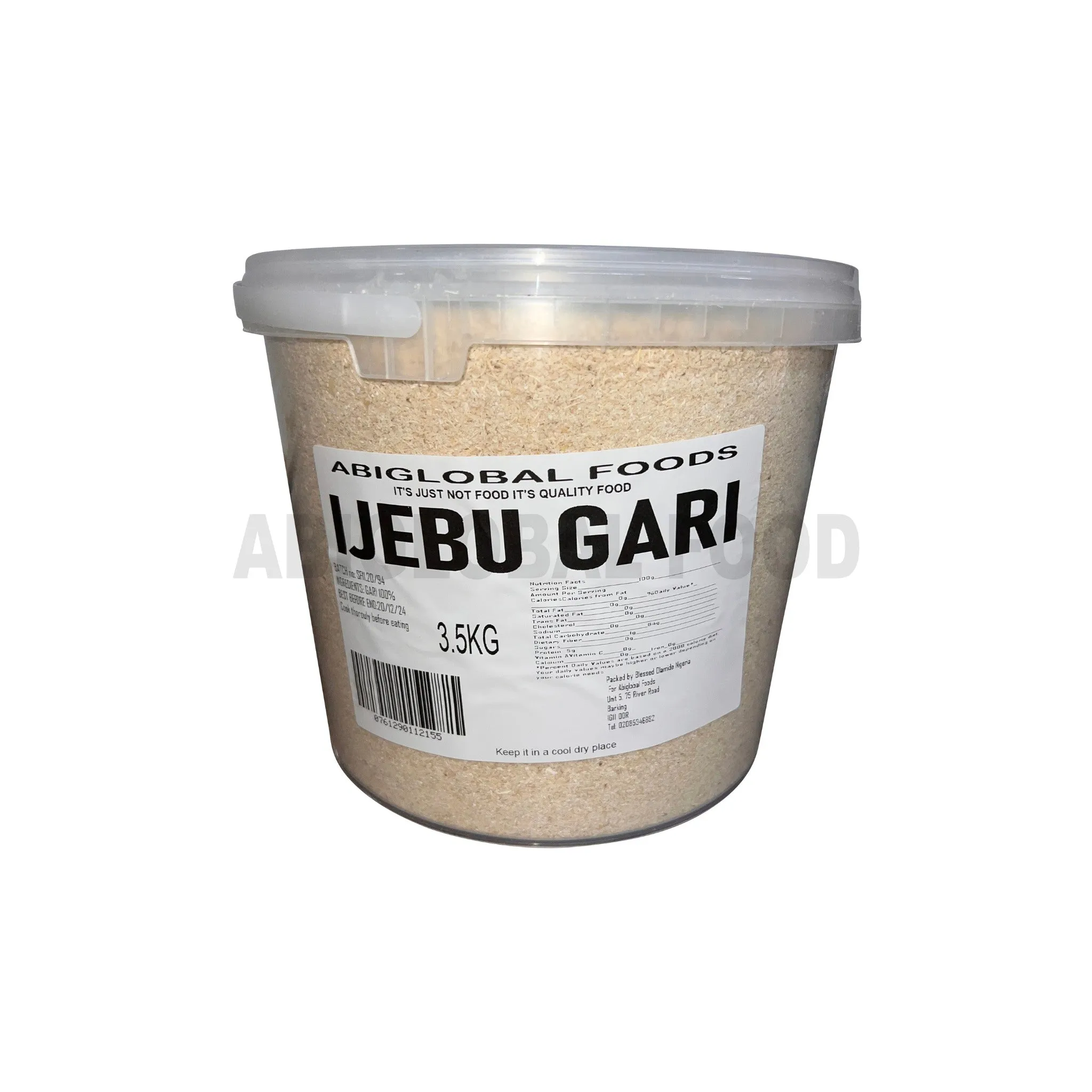 Abiglobal Foods Ijebu Gari Bucket - 3.5kg