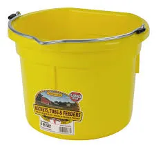 AC115-4 Pail-Bucket 8qt Flat Back P8FB