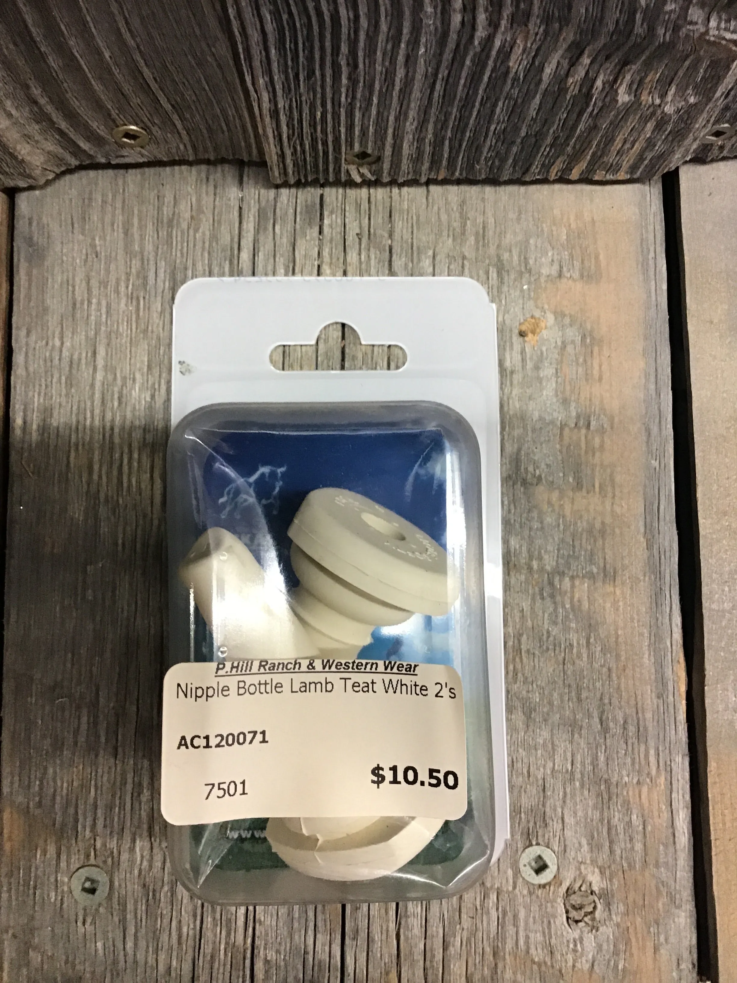 AC120071 Nipple Bucket Lamb Teat White 2's