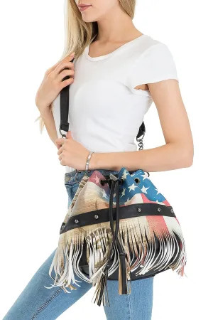 AF Eagle Vintage Fringe Bag