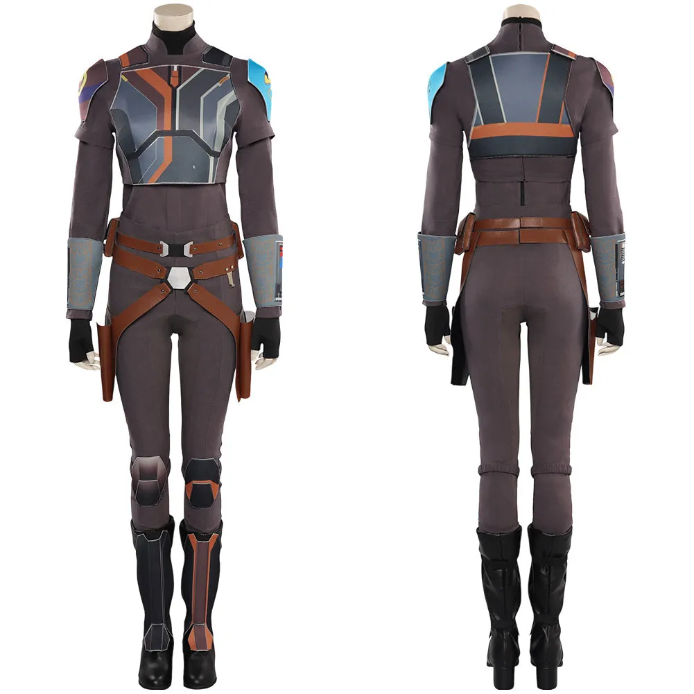 Ahsoka Sabine Wren Cosplay Costume Outfits Halloween Carnival Suit