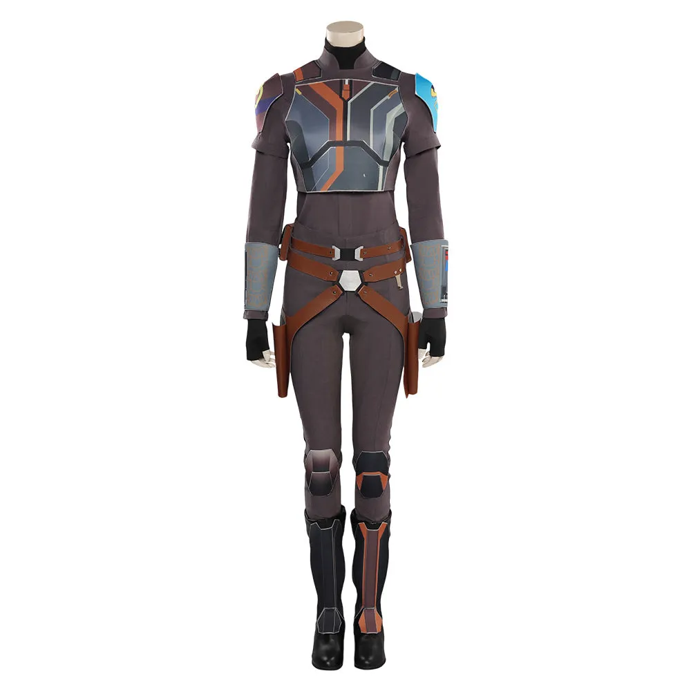 Ahsoka Sabine Wren Cosplay Costume Outfits Halloween Carnival Suit