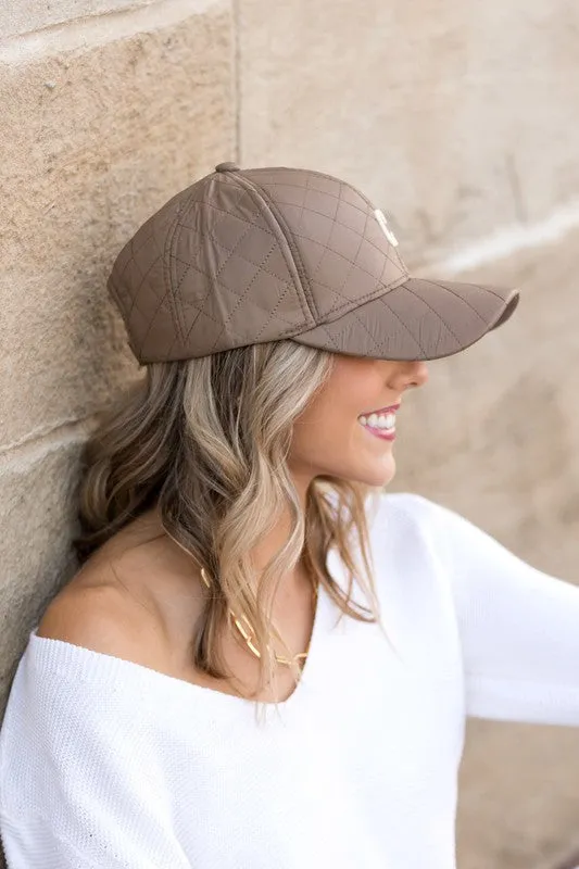 Aili's Corner Quilted Puffer Ball Cap