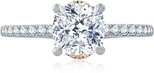 A.Jaffe Pave Diamond Engagement Ring