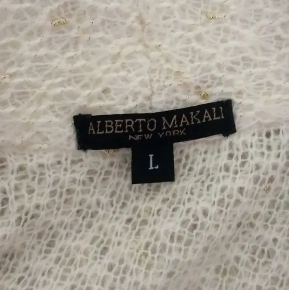 Alberto Makali draped wool blend cardigan large