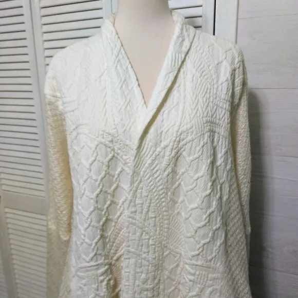 Alberto Makali draped wool blend cardigan large