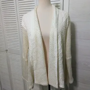 Alberto Makali draped wool blend cardigan large