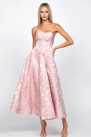 Alivia Tea Length Dress by Bariano - RENTAL