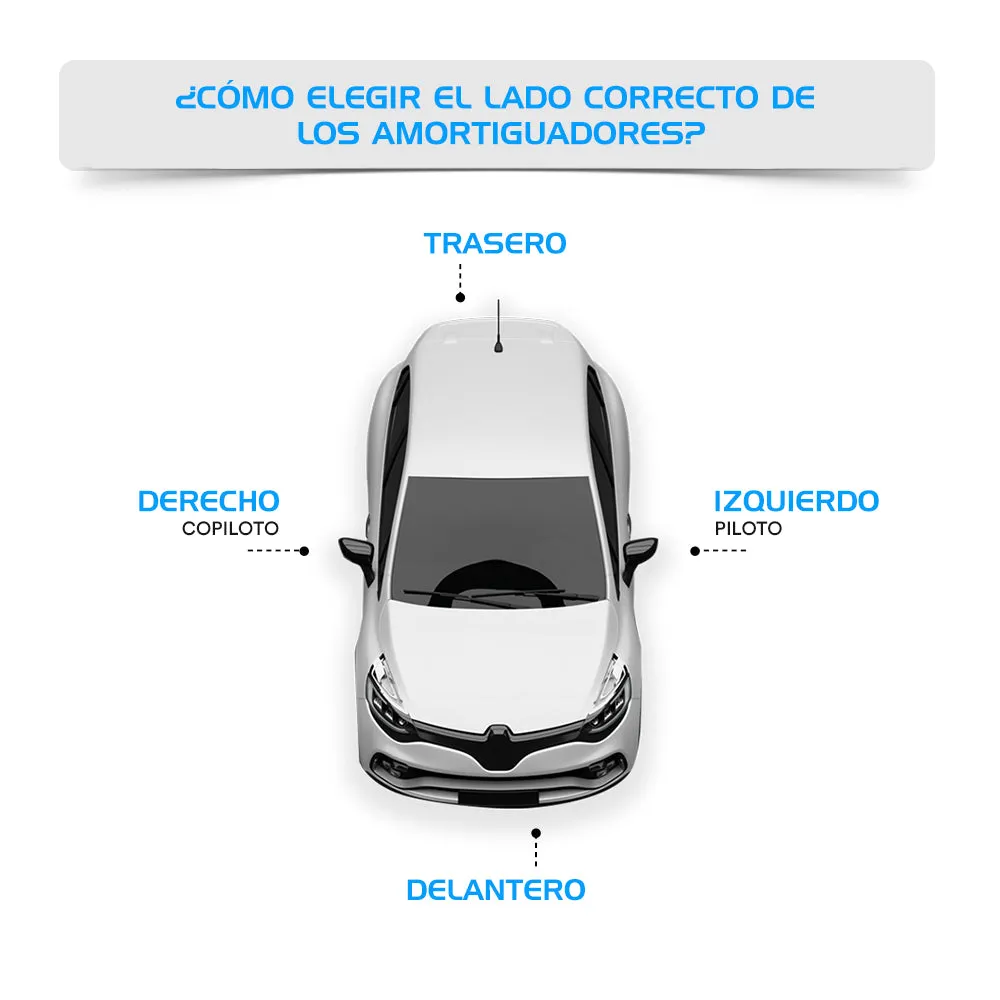 Amortiguadores Originales Ag Shock Peugeot 207 Compact 2008-2011 Trasero Izquierdo