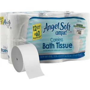 Angel Soft Professional Series Compact Premium Embossed Coreless Toilet Paper by GP Pro