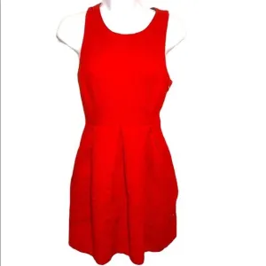 Anthro Moulinette Soeurs Red Dress Size 0