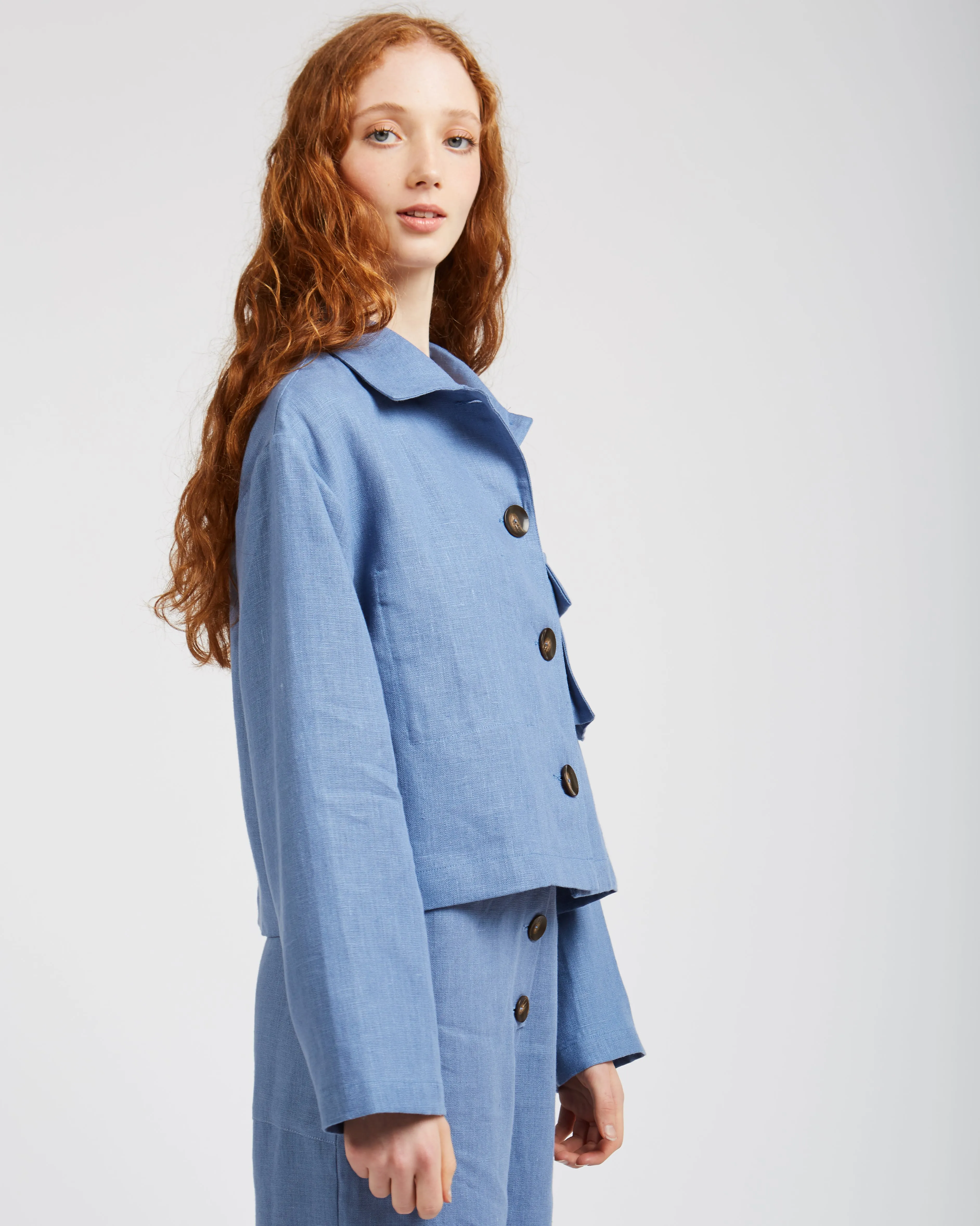 Apollonia jacket in soft blue