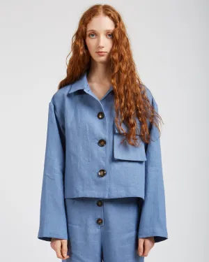 Apollonia jacket in soft blue