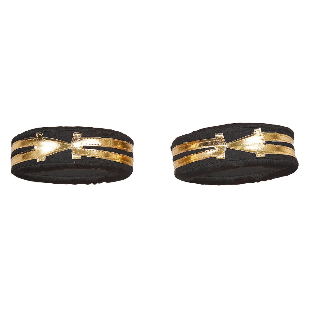 Arcane: League of Legends Season 2 (2024) Vi Cosplay Black Ankle Bracelet Halloween Carnival Costume Accessories