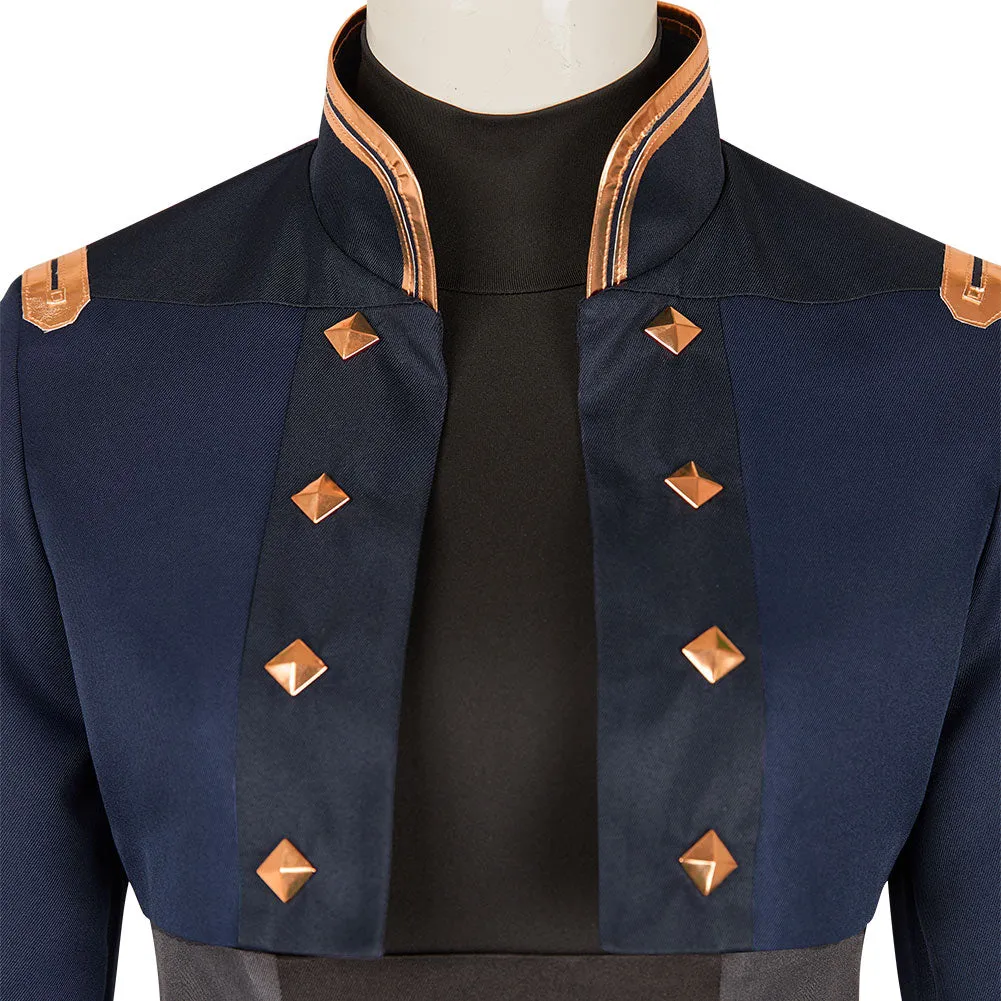 Arcane League of Legends Season 2 Caitlyn Cosplay Costume Black Blue Outfits Halloween Carnival Suit