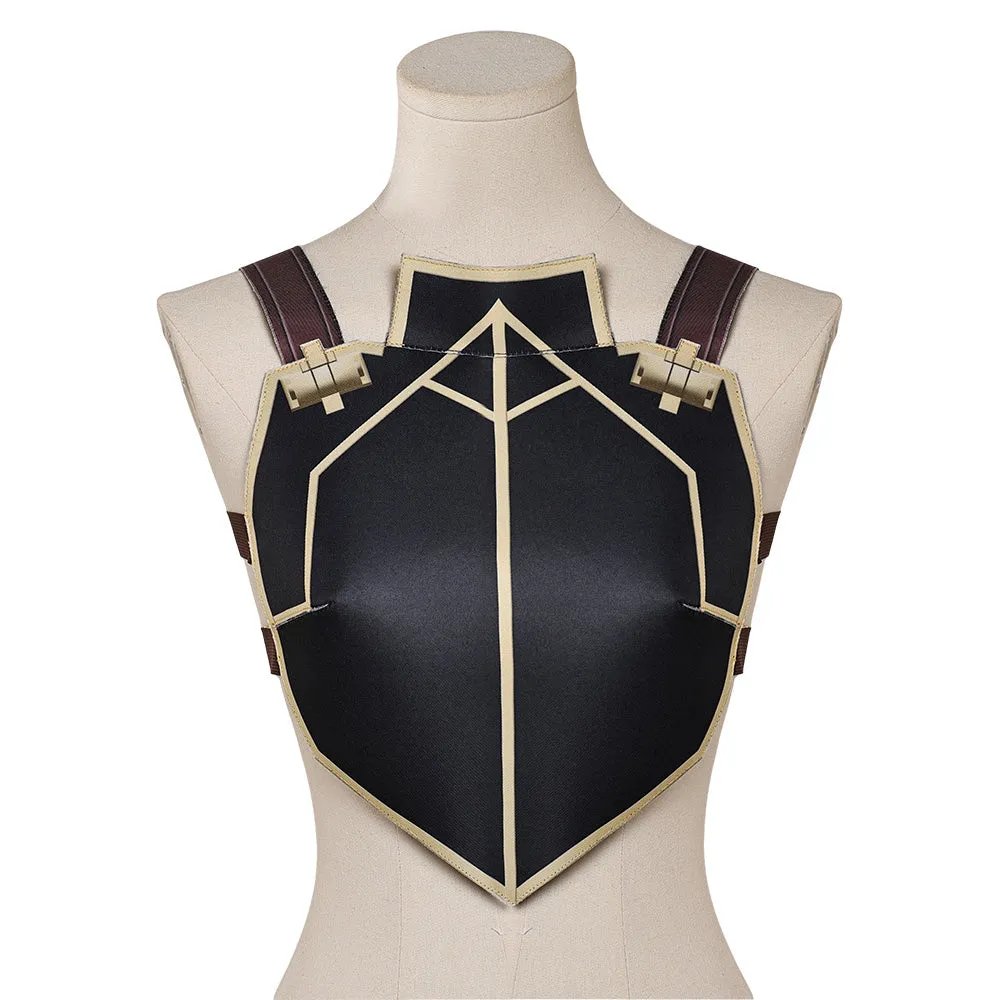 Arcane League of Legends Season 2 Caitlyn Cosplay Female Black Vest Costume Outfits Halloween Carnival Suit