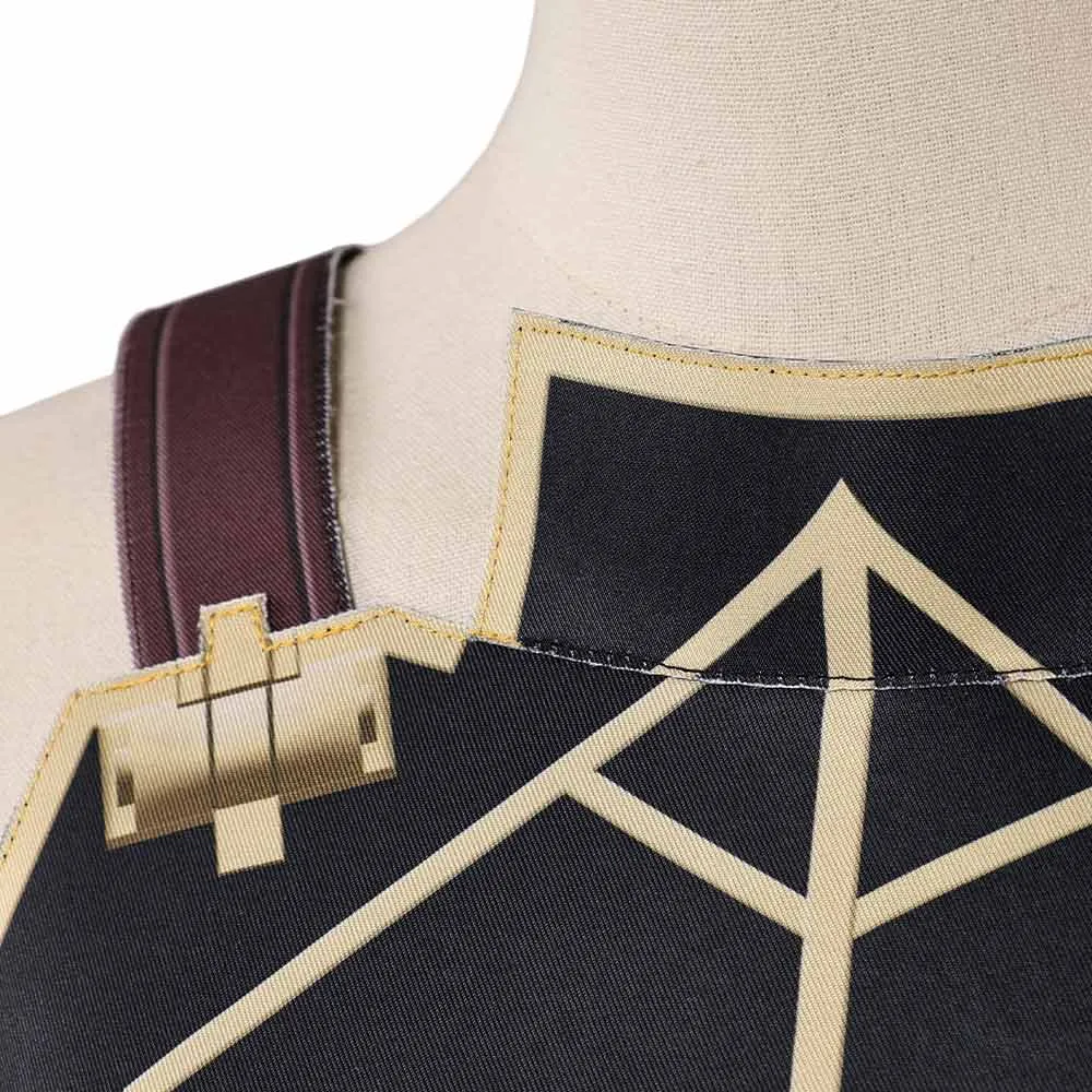 Arcane League of Legends Season 2 Caitlyn Cosplay Female Black Vest Costume Outfits Halloween Carnival Suit