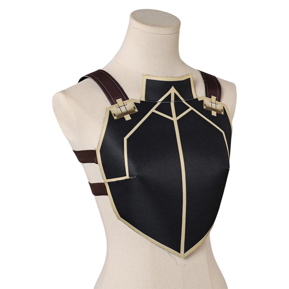 Arcane League of Legends Season 2 Caitlyn Cosplay Female Black Vest Costume Outfits Halloween Carnival Suit