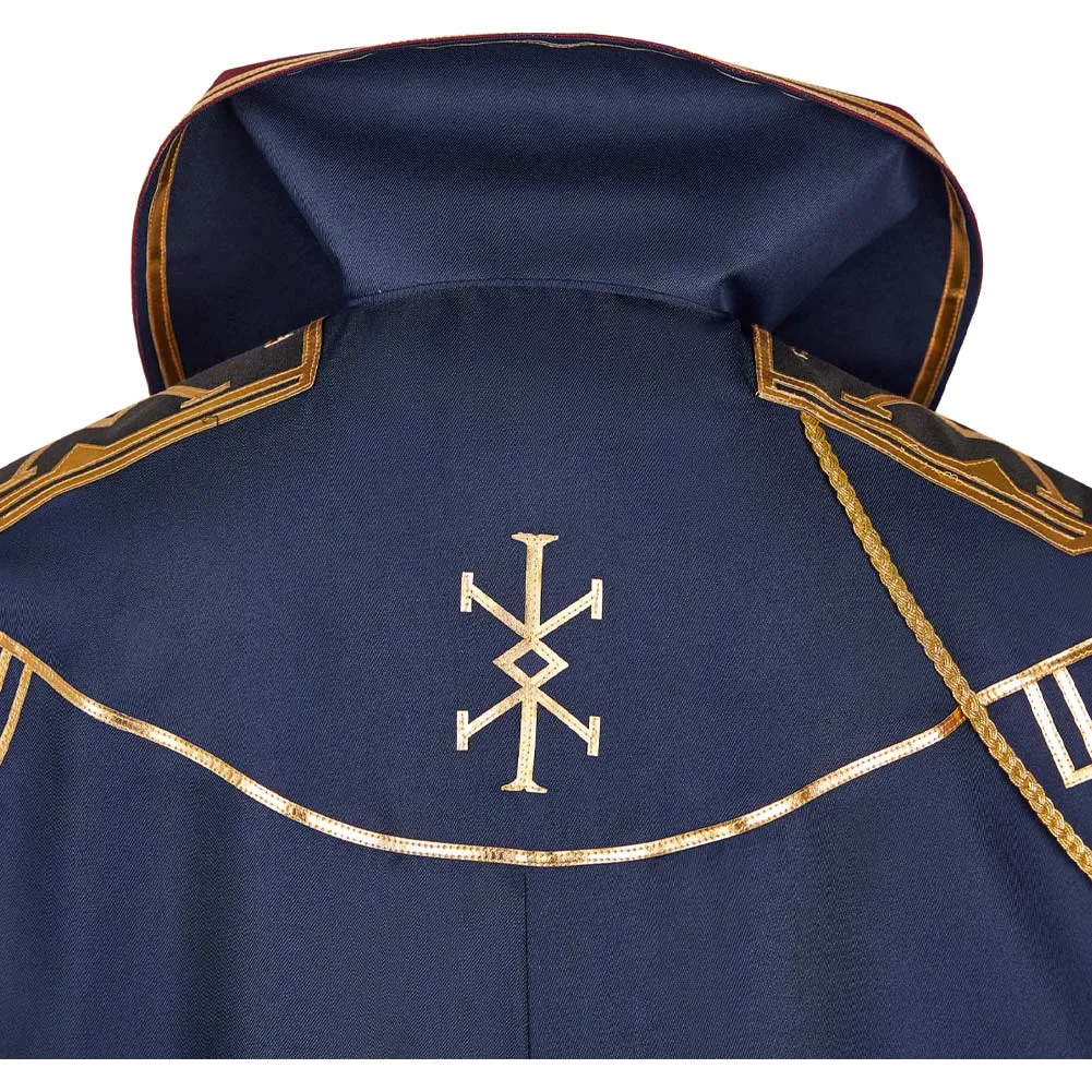 Arcane League of Legends Season 2 Caitlyn Kiramman Cosplay Costume Unisex Dark Blue Cloak Halloween Carnival Suit