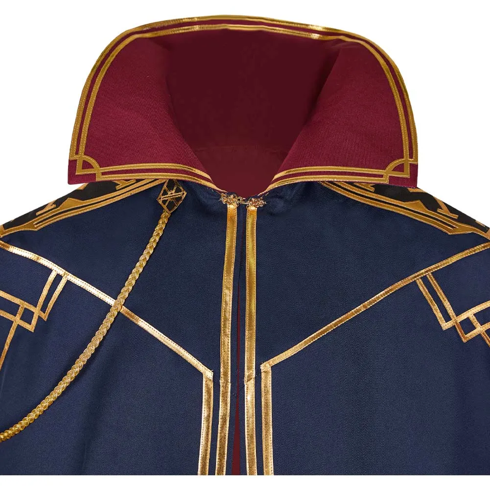 Arcane League of Legends Season 2 Caitlyn Kiramman Cosplay Costume Unisex Dark Blue Cloak Halloween Carnival Suit