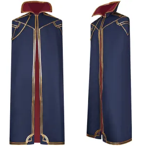 Arcane League of Legends Season 2 Caitlyn Kiramman Cosplay Costume Unisex Dark Blue Cloak Halloween Carnival Suit
